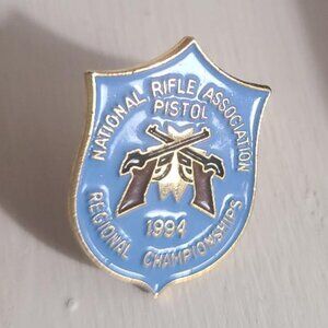 NRA Pistol Championships Vintage 1994 Lapel Pin - National Rifle Association Pin